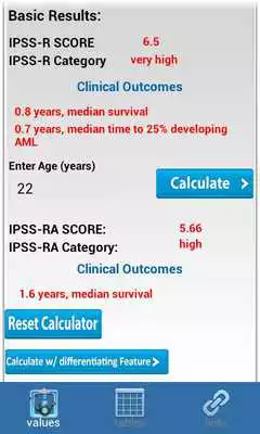 Play MDS IPSS-R Calculator Advanced