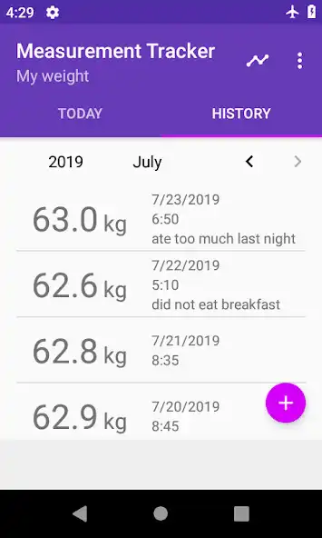 Play Measurement Tracker as an online game Measurement Tracker with UptoPlay