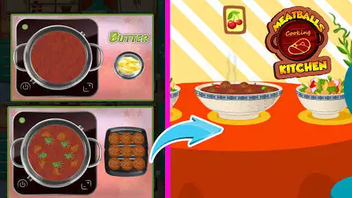 Play Meatballs Cooking Kitchen: Cooking Chef Story as an online game Meatballs Cooking Kitchen: Cooking Chef Story with UptoPlay