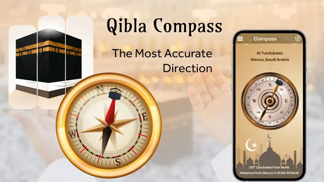 Play MECCA : Compass + Qibla Finder  and enjoy MECCA : Compass + Qibla Finder with UptoPlay