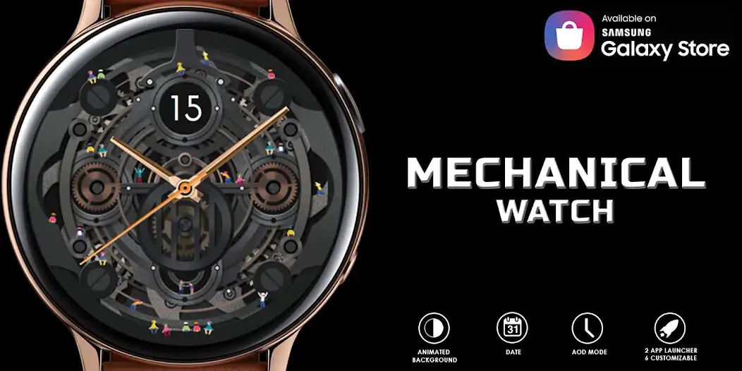 Play Mechanical: Analog Watch Face  and enjoy Mechanical: Analog Watch Face with UptoPlay
