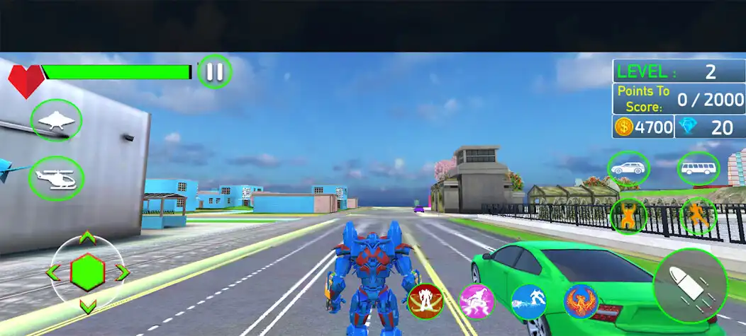 Play Mech Robot Car Games 3d as an online game Mech Robot Car Games 3d with UptoPlay