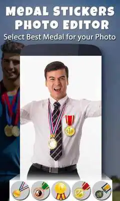 Play Medal Stickers Photo Editor