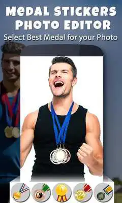 Play Medal Stickers Photo Editor