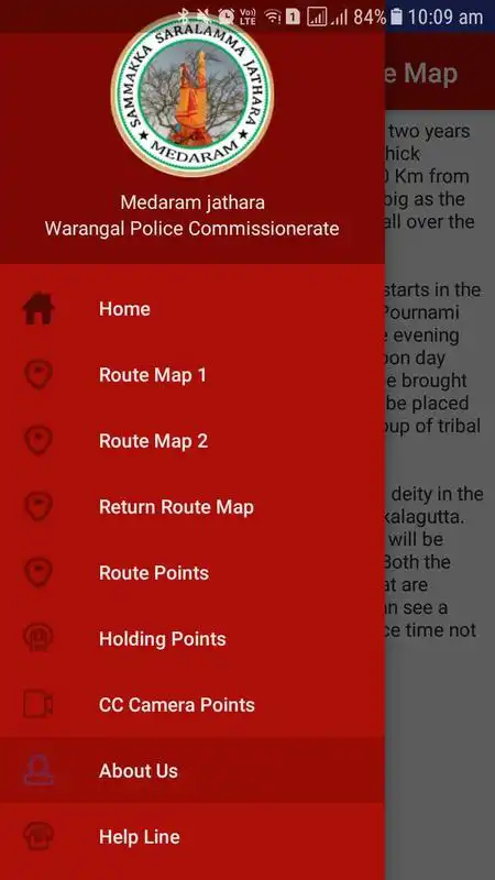 Play Medaram Jathara Route Map
