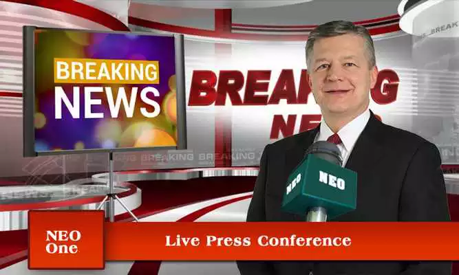 Play media photo editor-press conference: news frames