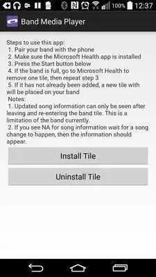 Play MediaPlayer for Microsoft Band