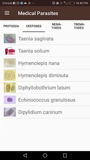 Play APK Medical Parasites  and enjoy Medical Parasites with UptoPlay com.appnew.shahed.paratise