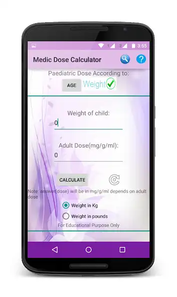 Play Medic Dose Calculator as an online game Medic Dose Calculator with UptoPlay