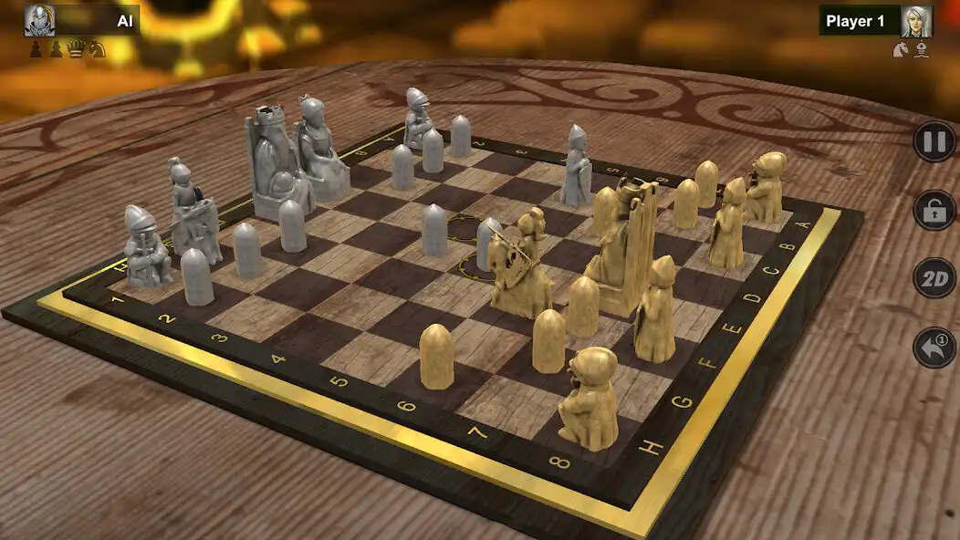 Play Medieval Chess 3D as an online game Medieval Chess 3D with UptoPlay
