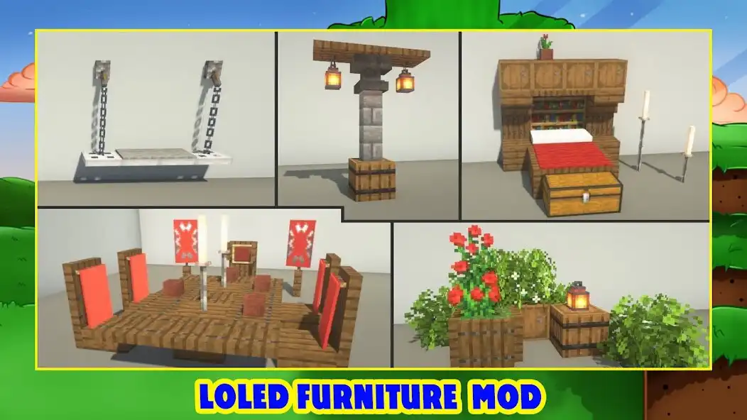 Play Medieval Furniture Minecraft as an online game Medieval Furniture Minecraft with UptoPlay