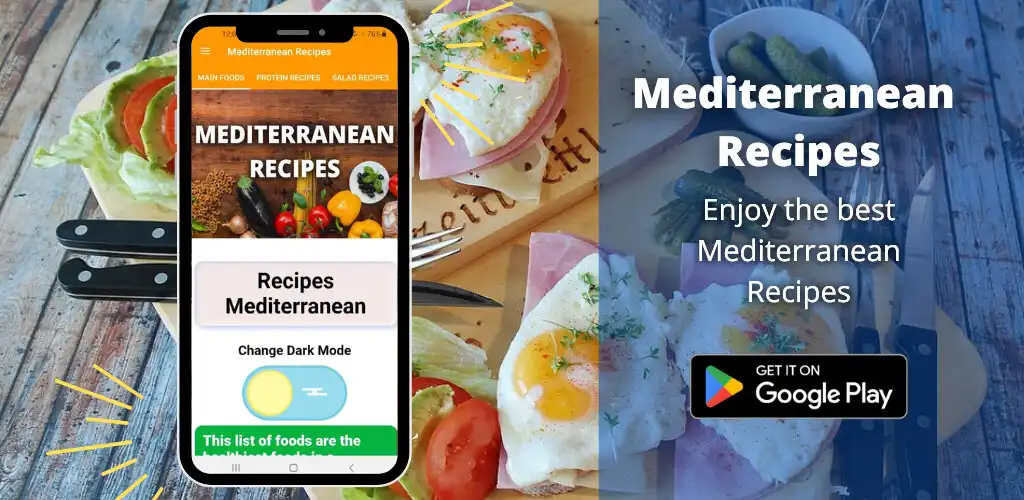 Play Mediterranean Diet Recipes App as an online game Mediterranean Diet Recipes App with UptoPlay