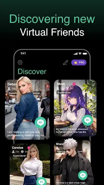 Play MeetAI: Chat with AI Friends as an online game MeetAI: Chat with AI Friends with UptoPlay