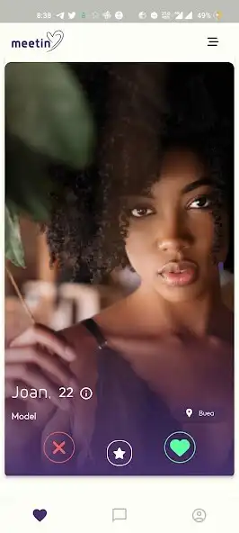 Play Meetin: Dating App. MatchMeet as an online game Meetin: Dating App. MatchMeet with UptoPlay