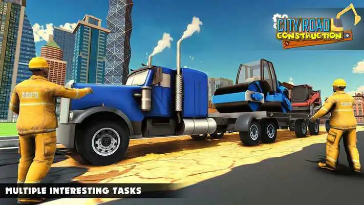 Play Mega City Road Construction Machine Operator Game