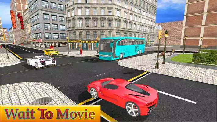 Play Mega Coach Bus Parking: Driving schoolbus drive
