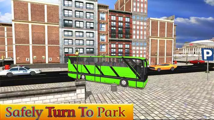 Play Mega Coach Bus Parking: Driving schoolbus drive