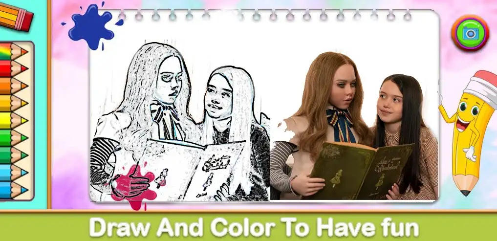 Play Megan Coloring Game as an online game Megan Coloring Game with UptoPlay