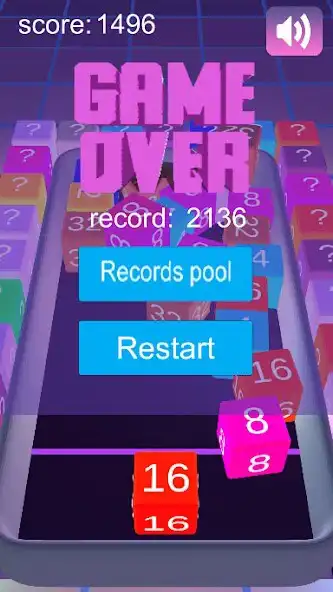 Play Mega Neon 2048 as an online game Mega Neon 2048 with UptoPlay