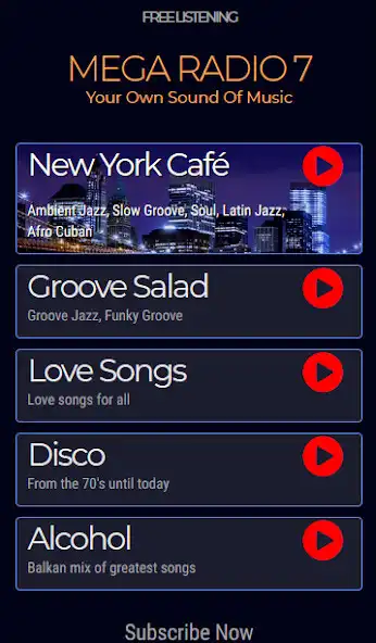 Play Mega Radio 7  and enjoy Mega Radio 7 with UptoPlay