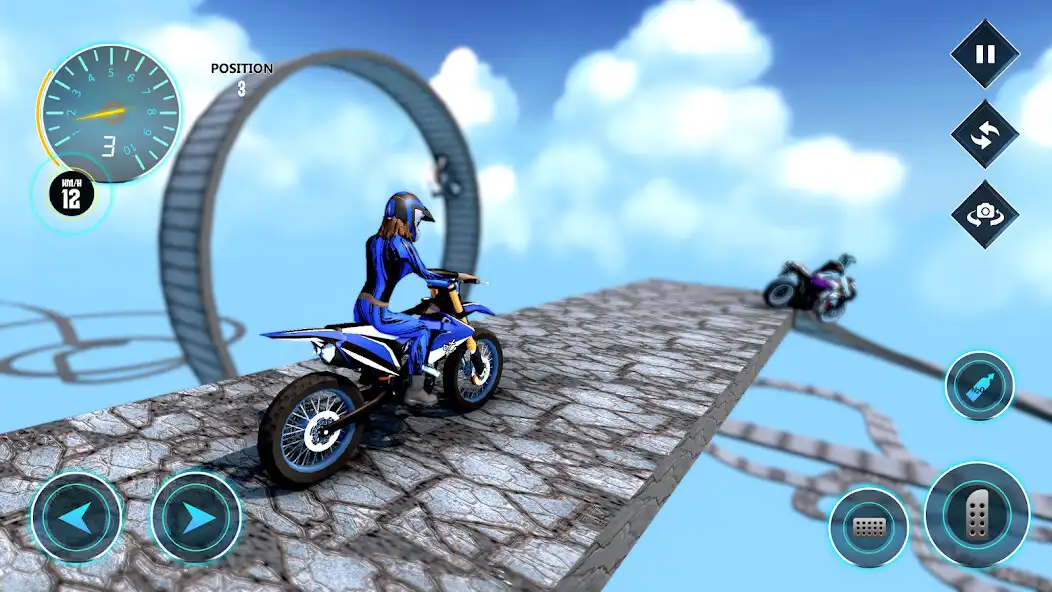 Play Mega Ramp Bike Race as an online game Mega Ramp Bike Race with UptoPlay