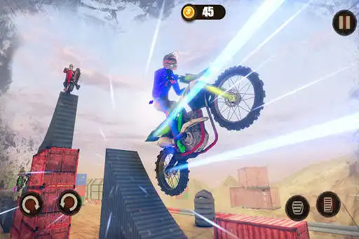 Play Mega Ramp Bike Stunts Racing as an online game Mega Ramp Bike Stunts Racing with UptoPlay