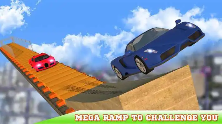 Play Mega-ramp car driver simulator