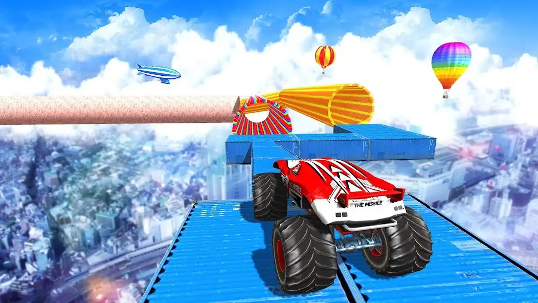 Play Mega-Ramp Car Jumping Games 3D as an online game Mega-Ramp Car Jumping Games 3D with UptoPlay
