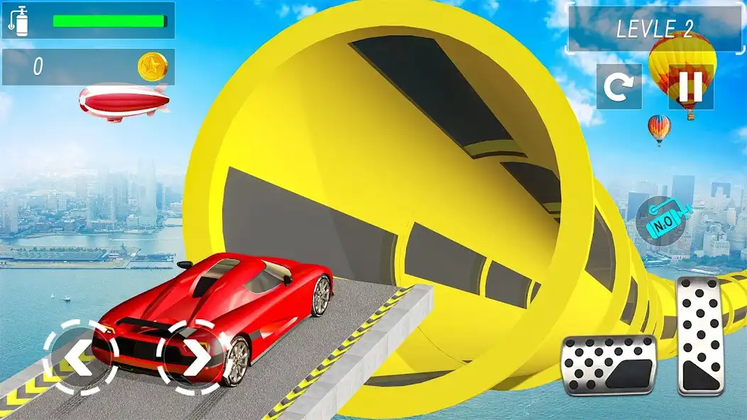 Play Mega Ramp Car Stunt Master 3D as an online game Mega Ramp Car Stunt Master 3D with UptoPlay