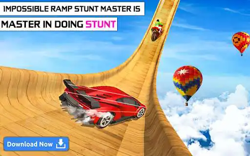 Play Mega Ramp Car Stunts-Car Game as an online game Mega Ramp Car Stunts-Car Game with UptoPlay