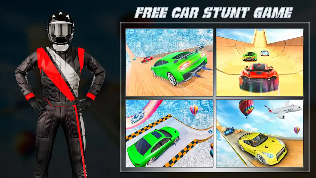 Play Mega Ramp Car Stunts Crazy Car as an online game Mega Ramp Car Stunts Crazy Car with UptoPlay