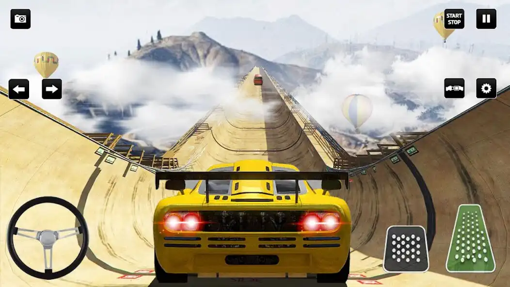 Play Mega Ramp Car Stunts Race Game as an online game Mega Ramp Car Stunts Race Game with UptoPlay
