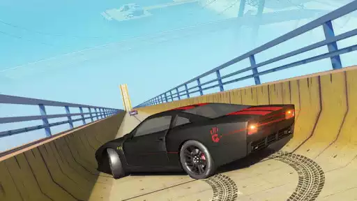 Play Mega Ramp Free: Car Stunts as an online game Mega Ramp Free: Car Stunts with UptoPlay