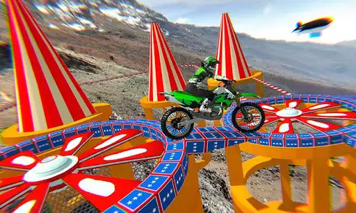 Play Mega Ramp GT Moto Bike Rider Stunts 2019 as an online game Mega Ramp GT Moto Bike Rider Stunts 2019 with UptoPlay