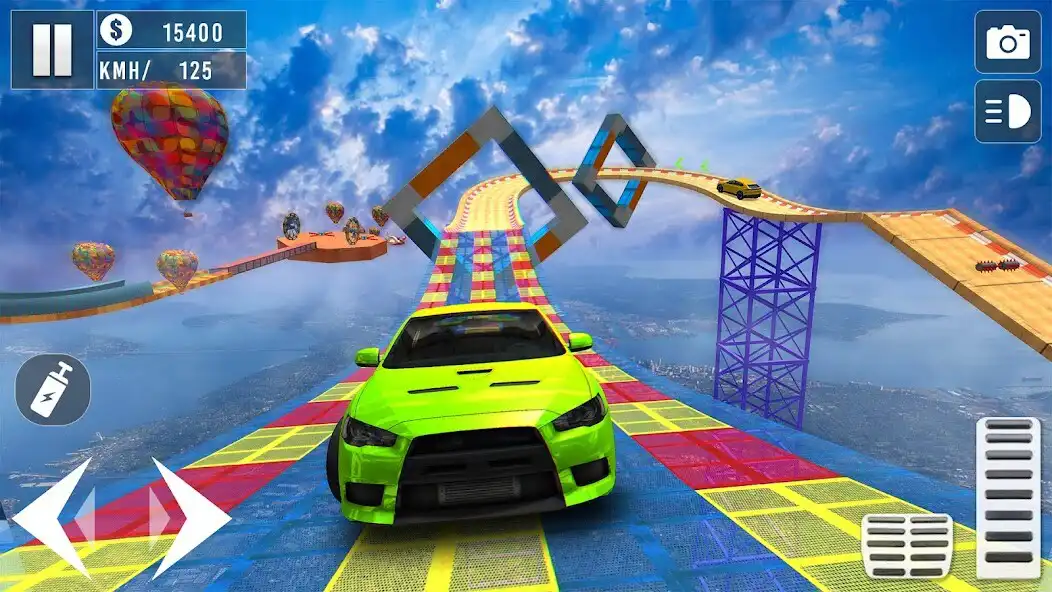 Play Mega Ramp Stunt Car Driver 3D as an online game Mega Ramp Stunt Car Driver 3D with UptoPlay
