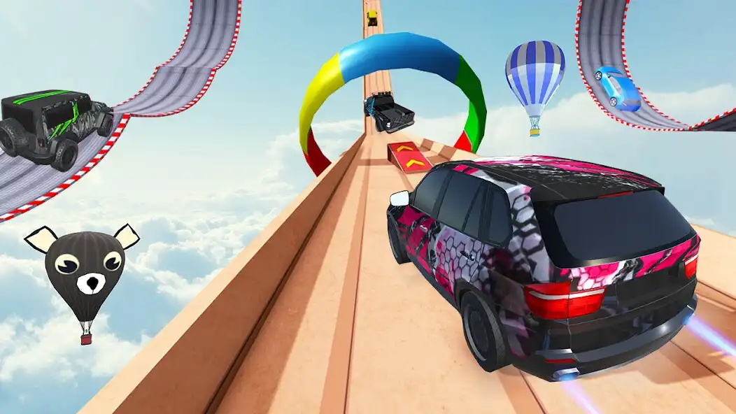 Play Mega Ramp Stunt Race Game as an online game Mega Ramp Stunt Race Game with UptoPlay