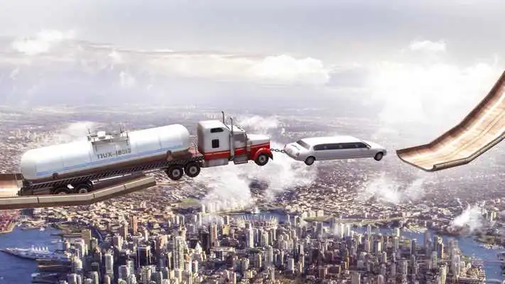 Play Mega Ramp Vegas - Chained Cars