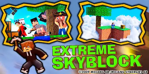 Play Mega Skyblock Survival Map as an online game Mega Skyblock Survival Map with UptoPlay