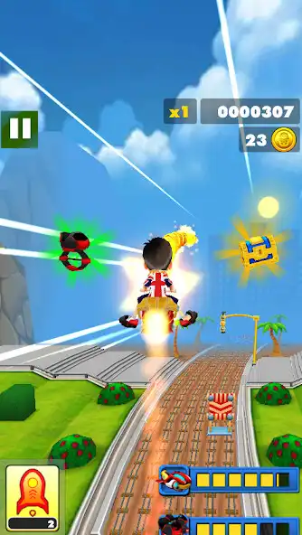 Play Megastar Runner as an online game Megastar Runner with UptoPlay