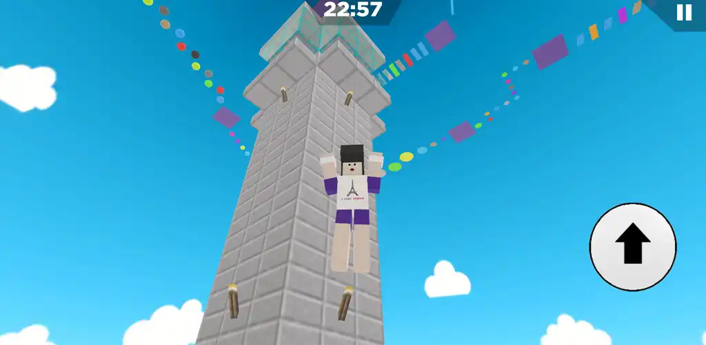 Play Mega Tower escape parkour as an online game Mega Tower escape parkour with UptoPlay