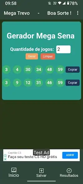 Play Mega Trevo - Gerador Aleatório as an online game Mega Trevo - Gerador Aleatório with UptoPlay