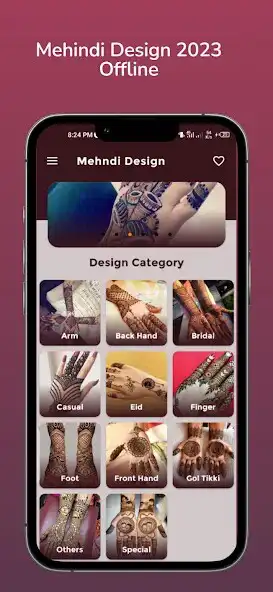 Play Mehindi Design 2023 Offline  and enjoy Mehindi Design 2023 Offline with UptoPlay