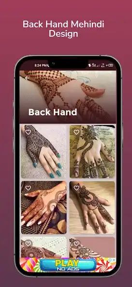 Play Mehindi Design 2023 Offline as an online game Mehindi Design 2023 Offline with UptoPlay