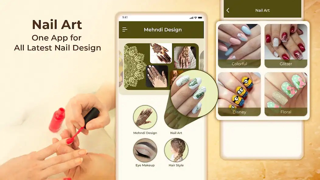 Play Mehndi Design 2023: Nail Art as an online game Mehndi Design 2023: Nail Art with UptoPlay