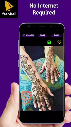 Play Mehndi Designs 2020 (offline) as an online game Mehndi Designs 2020 (offline) with UptoPlay