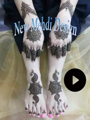 Play Mehndi Design Step Videos
