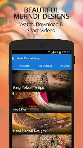Play Mehndi Design Videos