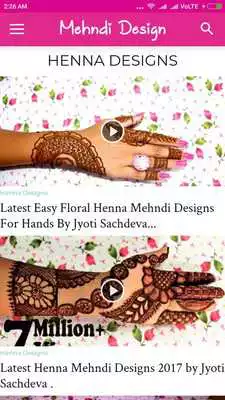 Play Mehndi Design Videos
