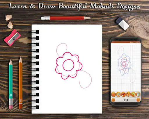 Play Mehndi Tutorials: Learn beautiful Mehndi designs as an online game Mehndi Tutorials: Learn beautiful Mehndi designs with UptoPlay