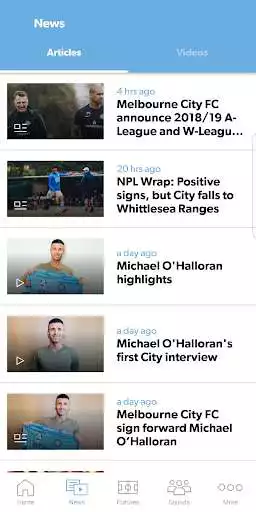 Play APK Melbourne City FC Official App  and enjoy Melbourne City FC Official App with UptoPlay com.ffa.mc